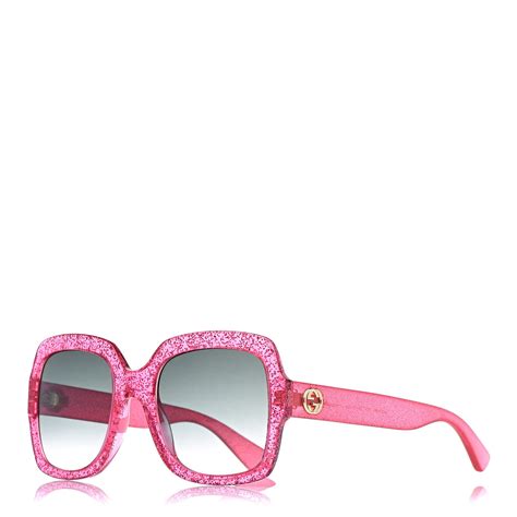 gucci glitter square gg sunglasses